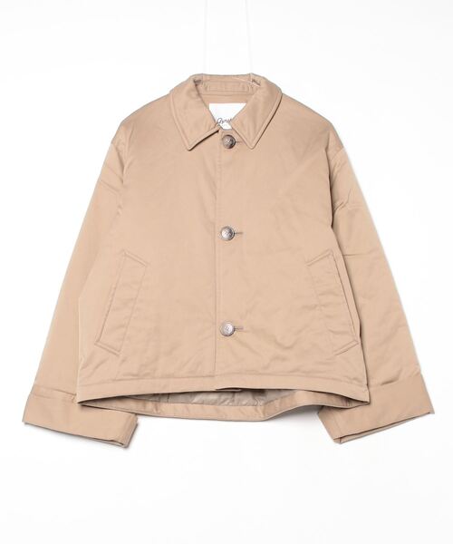 GYMPHLEX（ジムフレックス）の「GYMPHLEX/ジムフレックス　ショートコート　A0722（ブルゾン・レディース・ベージュ/ブラック・14）」の9枚目の写真