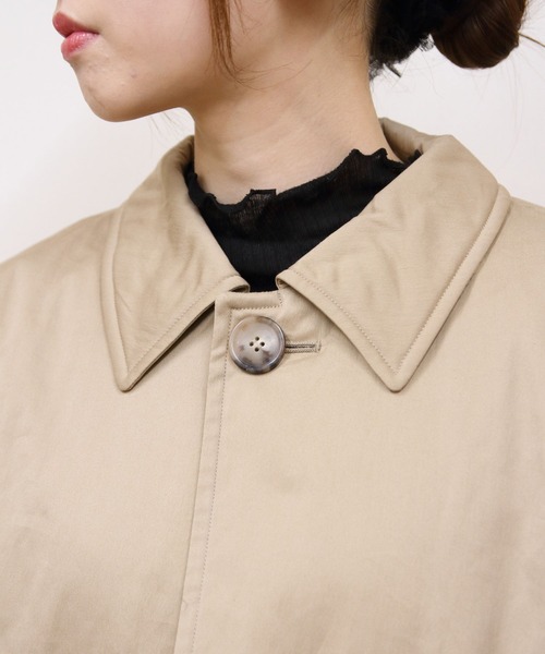 GYMPHLEX（ジムフレックス）の「GYMPHLEX/ジムフレックス　ショートコート　A0722（ブルゾン・レディース・ベージュ/ブラック・14）」の5枚目の写真