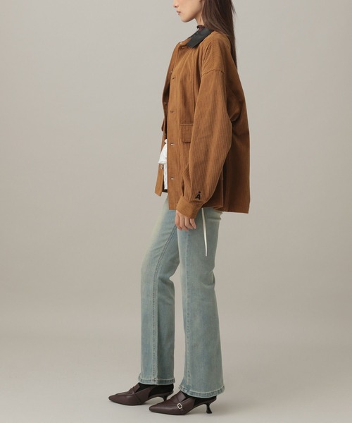 ALAND（エーランド）の「【UNISEX】ALAND／コーデュロイジャケット（ブルゾン・レディース・キャメル/ブラック・SMALL/LARGE）」の4枚目の写真