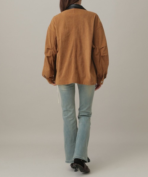 ALAND（エーランド）の「【UNISEX】ALAND／コーデュロイジャケット（ブルゾン・レディース・キャメル/ブラック・SMALL/LARGE）」の5枚目の写真