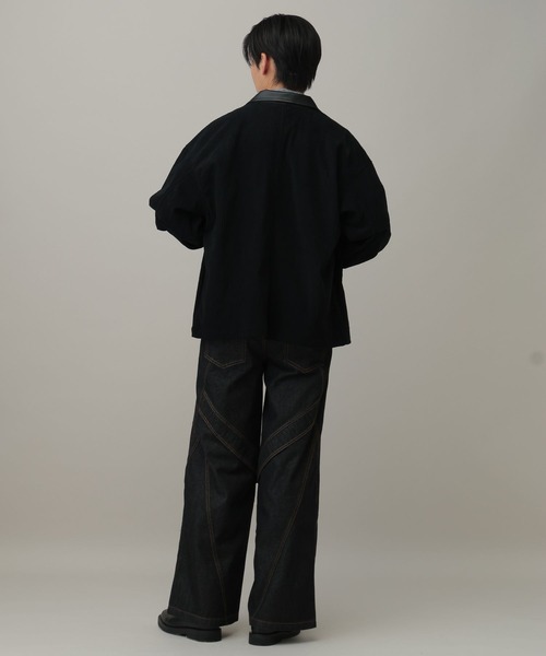 ALAND（エーランド）の「【UNISEX】ALAND／コーデュロイジャケット（ブルゾン・レディース・キャメル/ブラック・SMALL/LARGE）」の8枚目の写真