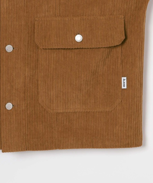 ALAND（エーランド）の「【UNISEX】ALAND／コーデュロイジャケット（ブルゾン・レディース・キャメル/ブラック・SMALL/LARGE）」の15枚目の写真