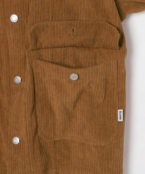 ALAND（エーランド）の「【UNISEX】ALAND／コーデュロイジャケット（ブルゾン・レディース・キャメル/ブラック・SMALL/LARGE）」の16枚目の写真