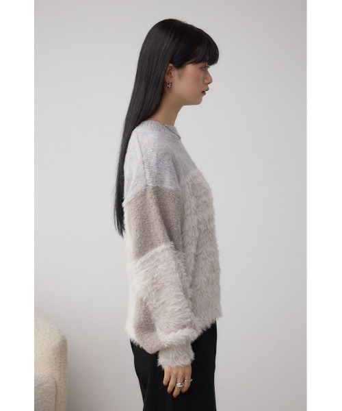 セール】コンビネーションバイカラーニット（ニット/セーター）｜AZUL