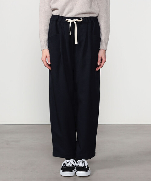 DANTON（ダントン）の「DANTON | フランネル 2タックイージーパンツ WOMEN（その他パンツ・レディース・ダークネイビー/グレー系その他・36）」の9枚目の写真