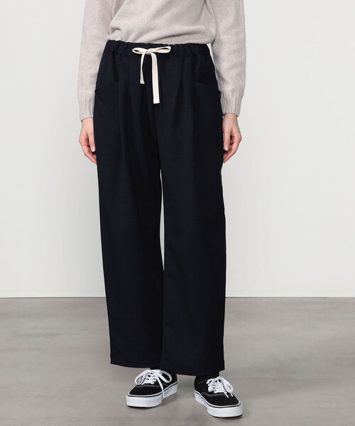 DANTON（ダントン）の「DANTON | フランネル 2タックイージーパンツ WOMEN（その他パンツ・レディース・ダークネイビー/グレー系その他・36）」の12枚目の写真