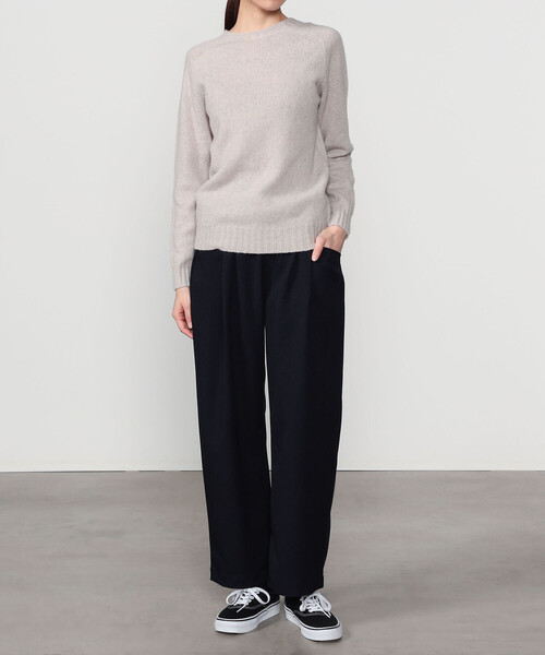 DANTON（ダントン）の「DANTON | フランネル 2タックイージーパンツ WOMEN（その他パンツ・レディース・ダークネイビー/グレー系その他・36）」の13枚目の写真