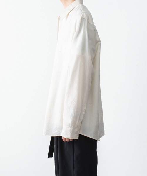ATTACHMENT（アタッチメント）の「CO/TEN ジャガードローン パッチポケット L/S SHIRT / CO/TEN JACQUARD LAWN PATCH POCKET L/S SHIRT（シャツ/ブラウス・メンズ・ライトブルー/グレー/オフホワイト・3/2/1）」の21枚目の写真