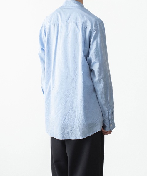 ATTACHMENT（アタッチメント）の「CO/TEN ジャガードローン パッチポケット L/S SHIRT / CO/TEN JACQUARD LAWN PATCH POCKET L/S SHIRT（シャツ/ブラウス・メンズ・ライトブルー/グレー/オフホワイト・3/2/1）」の6枚目の写真