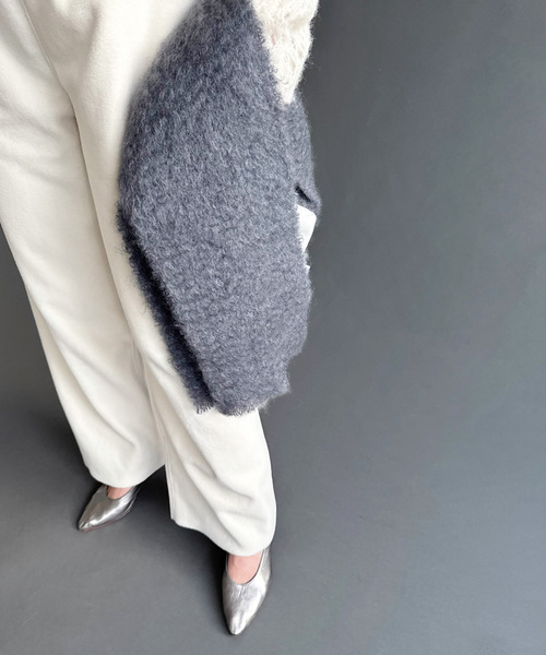 EDIT. FOR LULU（エディットフォールル）の「【MANTAS EZCARAY/マンタス エスカライ】マフラー（マフラー・レディース・チャコールグレー・FREE）」の2枚目の写真