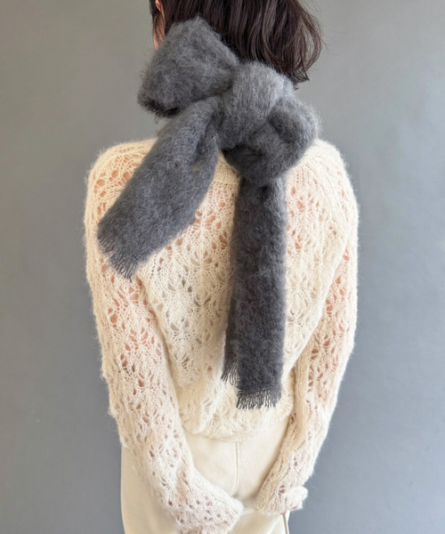 EDIT. FOR LULU（エディットフォールル）の「【MANTAS EZCARAY/マンタス エスカライ】マフラー（マフラー・レディース・チャコールグレー・FREE）」の3枚目の写真