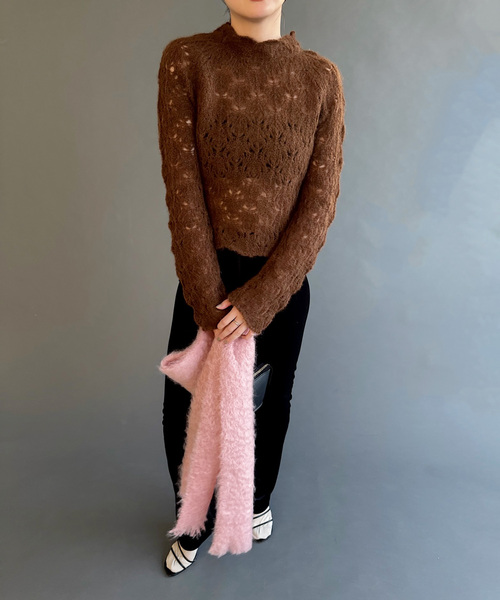 EDIT. FOR LULU（エディットフォールル）の「【MANTAS EZCARAY/マンタス エスカライ】マフラー（マフラー・レディース・チャコールグレー・FREE）」の7枚目の写真