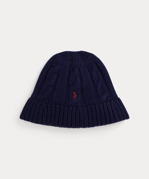 セール】ケーブルニット ウールブレンド バケット ハット（ハット