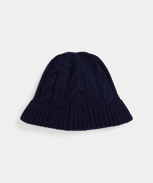 ケーブルニット ウールブレンド バケット ハット（ハット）｜POLO