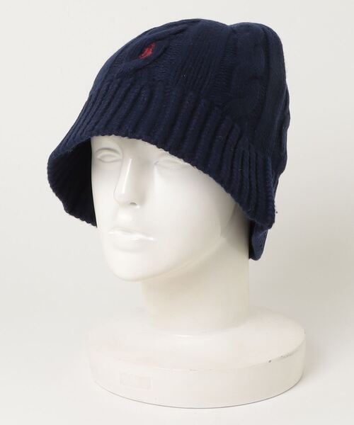 ケーブルニット ウールブレンド バケット ハット（ハット）｜POLO