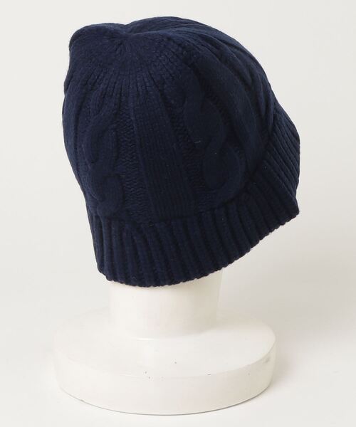 POLO RALPH LAUREN ケーブルニット ウールカシミヤ ハット セール】ケーブルニット ウールブレンド バケット ハット（ハット