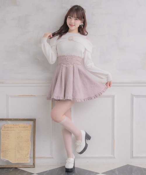 ROJITA（ロジータ）の「ハートチャームリボンローファー（ローファー・レディース・ホワイト/ブラック・SMALL/MEDIUM/LARGE）」の21枚目の写真