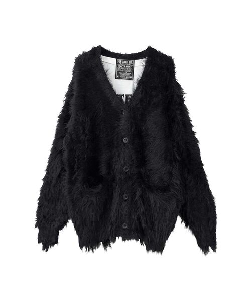 HYSTERIC GLAMOUR（ヒステリックグラマー）の「SOUND EXPERIENCE カーディガン（カーディガン/ボレロ・レディース・ブラック/イエロー/グリーン・FREE）」の2枚目の写真