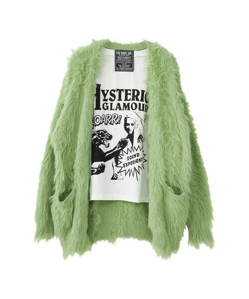 HYSTERIC GLAMOUR（ヒステリックグラマー）の「SOUND EXPERIENCE カーディガン（カーディガン/ボレロ・レディース・ブラック/イエロー/グリーン・FREE）」の8枚目の写真