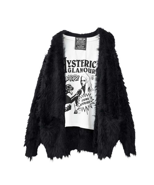 HYSTERIC GLAMOUR（ヒステリックグラマー）の「SOUND EXPERIENCE カーディガン（カーディガン/ボレロ・レディース・ブラック/イエロー/グリーン・FREE）」の10枚目の写真