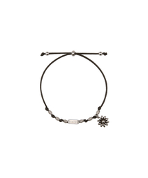 BLACKPURPLE（ブラックパープル）の「ワイルディフラワーブレスレット_WILDY FLOWER BRACELET_BLACK（ブレスレット）」