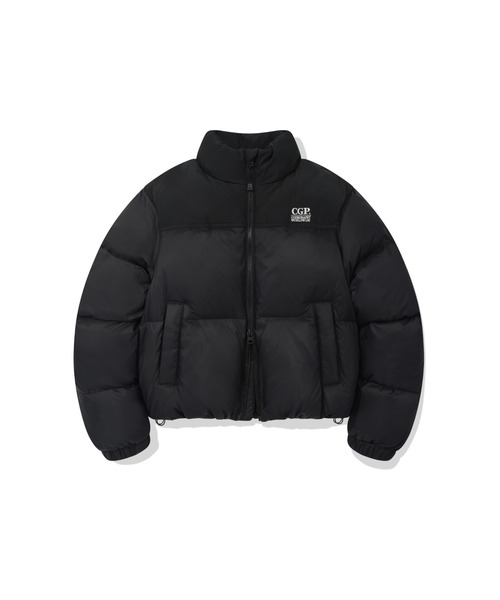 Codegraphy ブラック ダウンジャケット Women) RDS essential short down (same fabric)（ダウンジャケット