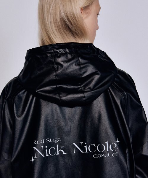 NICK&NICOLE(ニックアンドニコール)の「UNIQUE GLOSSY LEATHER JACKET_BLACK(ライダースジャケット・レディース・その他・FREE)」の2枚目の写真