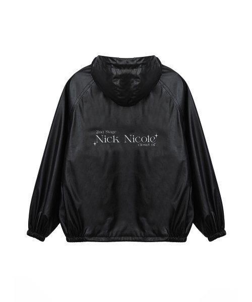 NICK&NICOLE(ニックアンドニコール)の「UNIQUE GLOSSY LEATHER JACKET_BLACK(ライダースジャケット・レディース・その他・FREE)」の6枚目の写真