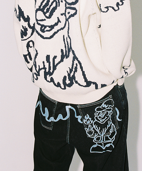 WKNDRS(ウィーキャンドース)の「DWARF DENIM PANTS (DENIM)(デニムパンツ・レディース・その他・LARGE/MEDIUM/SMALL/X-LARGE)」の9枚目の写真