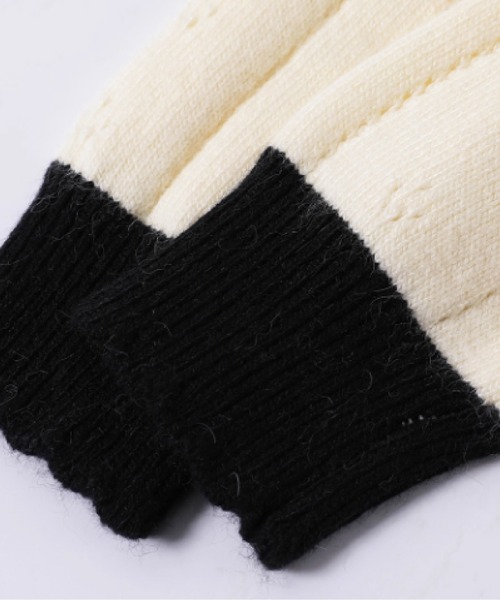 LA POMME jours(ラポミ・ジュール)の「Sweet Frill Piping Ribbon Knit(ニット/セーター・レディース・ホワイト/グレー・FREE)」の5枚目の写真