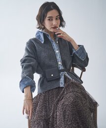 Remind me and forever | 【WEB限定】【nane】デニムドッキングカーディガン(カーディガン/ボレロ)