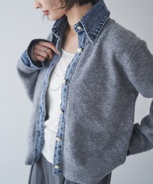 Remind me and forever | 【WEB限定】【nane】デニムドッキングカーディガン(カーディガン/ボレロ)