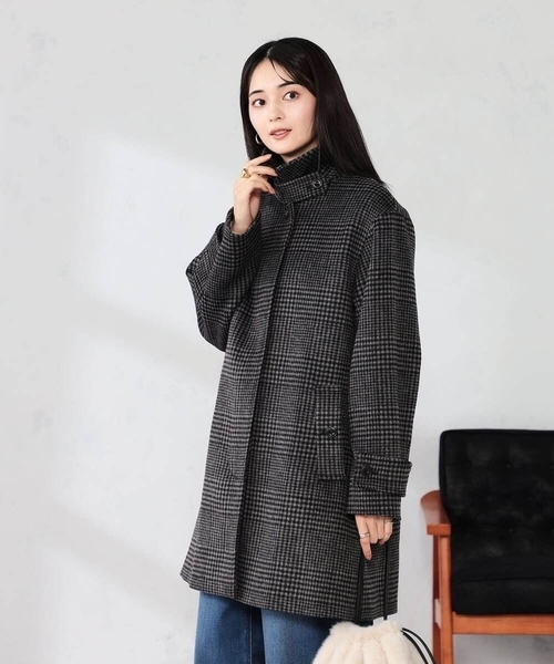 a.v.v(アーヴェヴェ)の「ステンカラーミディコート(その他アウター・レディース・ブラック/チャコールグレー/ブラウン・38/40/36)」の2枚目の写真