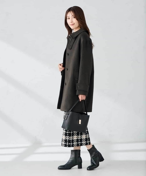 a.v.v(アーヴェヴェ)の「ステンカラーミディコート(その他アウター・レディース・ブラック/チャコールグレー/ブラウン・38/40/36)」の4枚目の写真
