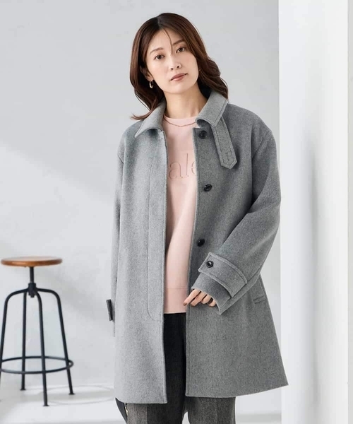 a.v.v(アーヴェヴェ)の「ステンカラーミディコート(その他アウター・レディース・ブラック/チャコールグレー/ブラウン・38/40/36)」の6枚目の写真