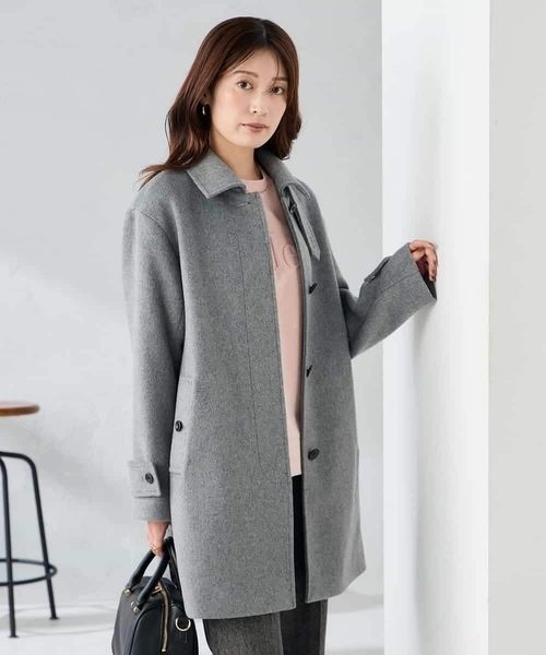 a.v.v(アーヴェヴェ)の「ステンカラーミディコート(その他アウター・レディース・ブラック/チャコールグレー/ブラウン・38/40/36)」の7枚目の写真