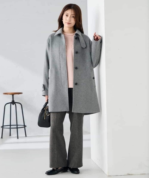 a.v.v(アーヴェヴェ)の「ステンカラーミディコート(その他アウター・レディース・ブラック/チャコールグレー/ブラウン・38/40/36)」の8枚目の写真