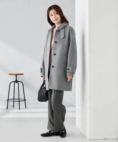 a.v.v(アーヴェヴェ)の「ステンカラーミディコート(その他アウター・レディース・ブラック/チャコールグレー/ブラウン・38/40/36)」の10枚目の写真