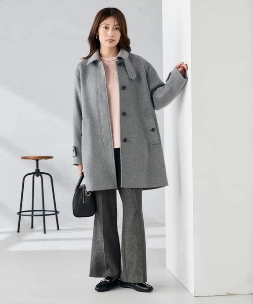 a.v.v(アーヴェヴェ)の「ステンカラーミディコート(その他アウター・レディース・ブラック/チャコールグレー/ブラウン・38/40/36)」の11枚目の写真