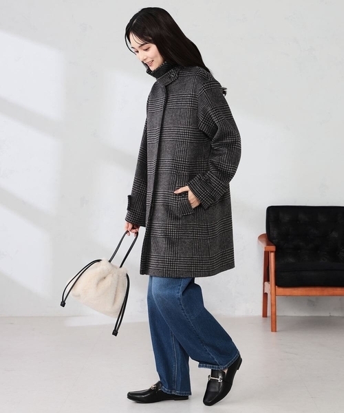 a.v.v(アーヴェヴェ)の「ステンカラーミディコート(その他アウター・レディース・ブラック/チャコールグレー/ブラウン・38/40/36)」の14枚目の写真