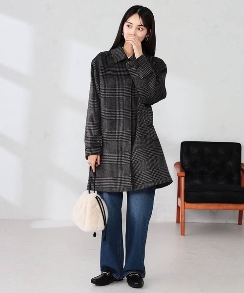 a.v.v(アーヴェヴェ)の「ステンカラーミディコート(その他アウター・レディース・ブラック/チャコールグレー/ブラウン・38/40/36)」の18枚目の写真