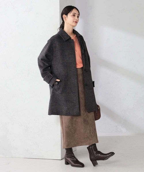 a.v.v(アーヴェヴェ)の「ステンカラーミディコート(その他アウター・レディース・ブラック/チャコールグレー/ブラウン・38/40/36)」の20枚目の写真