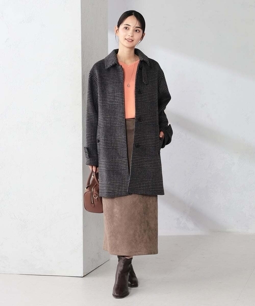 a.v.v(アーヴェヴェ)の「ステンカラーミディコート(その他アウター・レディース・ブラック/チャコールグレー/ブラウン・38/40/36)」の21枚目の写真