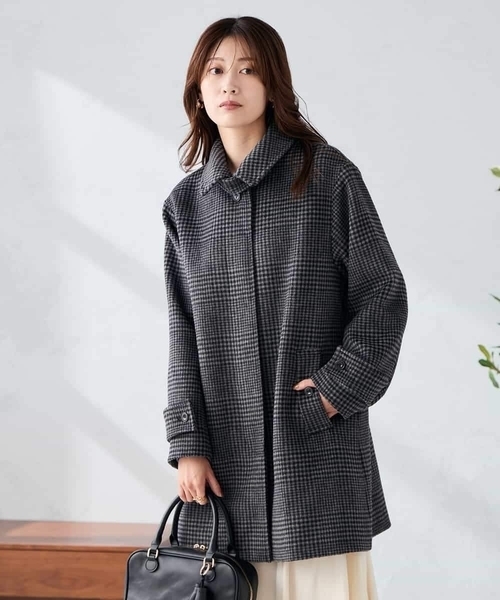 a.v.v(アーヴェヴェ)の「ステンカラーミディコート(その他アウター・レディース・ブラック/チャコールグレー/ブラウン・38/40/36)」の22枚目の写真