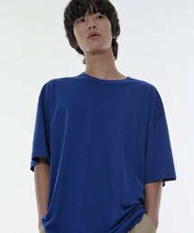[クールタンダード] オーバーサイズクルーネックTシャツ [ブルー]