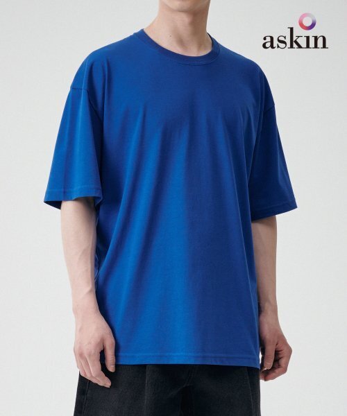 MUSINSA STANDARD（ムシンサスタンダード）の「[クールタンダード] オーバーサイズクルーネックTシャツ [ブルー]（Tシャツ/カットソー・メンズ・その他・LARGE/X-LARGE/XX-LARGE/XXX-LARGE）」の6枚目の写真