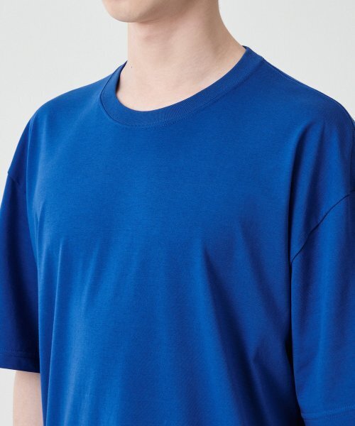 MUSINSA STANDARD（ムシンサスタンダード）の「[クールタンダード] オーバーサイズクルーネックTシャツ [ブルー]（Tシャツ/カットソー・メンズ・その他・LARGE/X-LARGE/XX-LARGE/XXX-LARGE）」の8枚目の写真