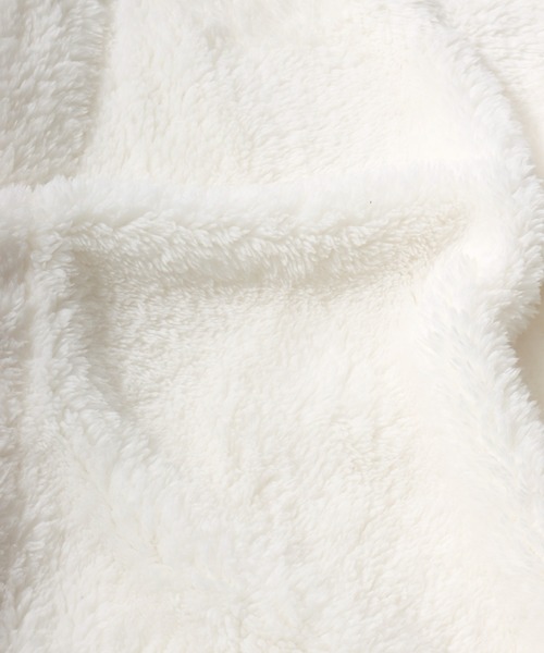 PEANUTS（ピーナッツ）の「PEANUTS SNOOPY（ピーナッツ スヌーピー）キャラクターなりきりボアフリースくるまろん（ガウン/バスローブ・レディース・オフホワイト・M-L）」の17枚目の写真