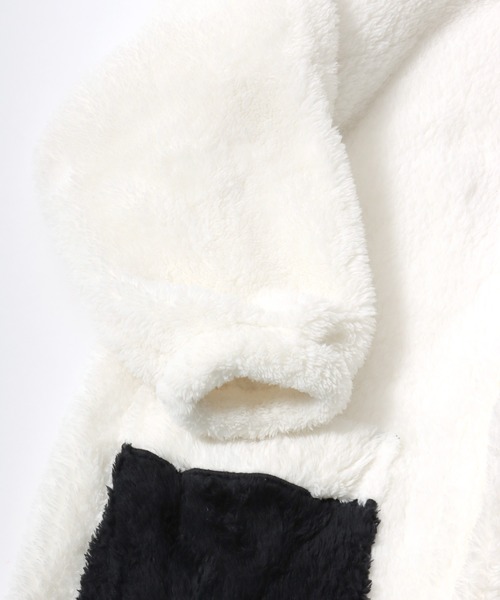 PEANUTS（ピーナッツ）の「PEANUTS SNOOPY（ピーナッツ スヌーピー）キャラクターなりきりボアフリースくるまろん（ガウン/バスローブ・レディース・オフホワイト・M-L）」の13枚目の写真