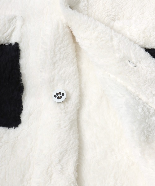 PEANUTS（ピーナッツ）の「PEANUTS SNOOPY（ピーナッツ スヌーピー）キャラクターなりきりボアフリースくるまろん（ガウン/バスローブ・レディース・オフホワイト・M-L）」の12枚目の写真